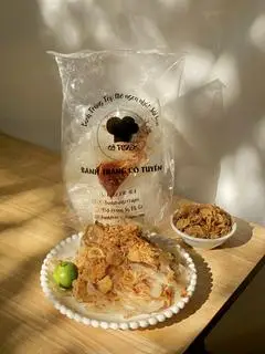 Hình ảnh Bánh tráng sate hành phi