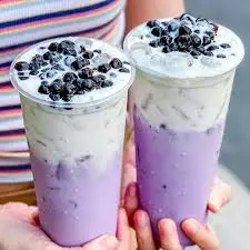 Hình ảnh Trà sữa khoai môn macchiato