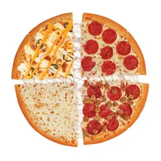 Hình ảnh PIZZA 4 VỊ (01 bánh LỚN 26cm)