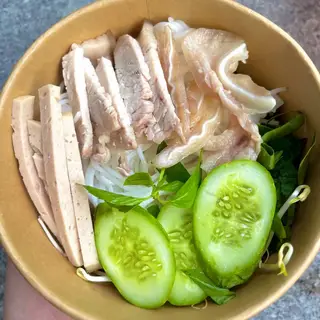 Hình ảnh Bún mắm nêm thịt - chả - tai heo