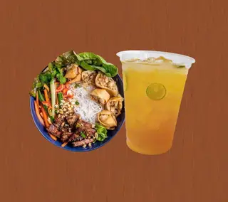 Hình ảnh Bún thịt nướng - trà tắc