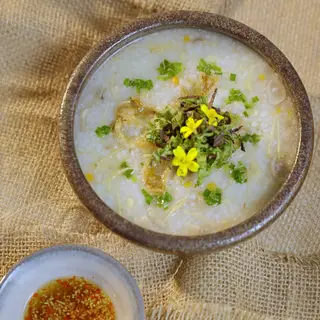 Hình ảnh Cháo nấm hạt sen