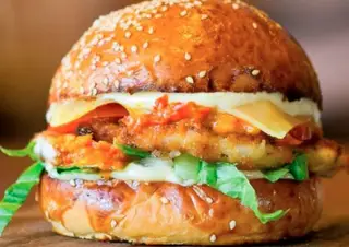 Hình ảnh Hamburger gà