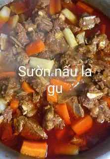 Hình ảnh Cơm sườn nấu la gu