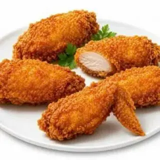 Hình ảnh 5 cánh gà cắt khúc hotwing chiên giòn cay