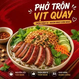 Hình ảnh Phở trộn vịt quay