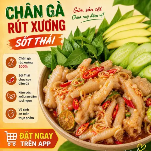 Hình ảnh Chân Gà Rút Xương Sốt Thái Quang Lê - Ngọc Khánh