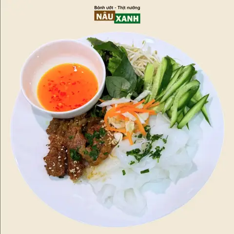 Hình ảnh Thịt Nướng Bánh Ướt NÂU XANH - Lữ Gia