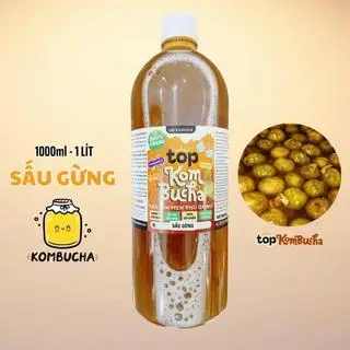 Hình ảnh 1 lít kombucha sấu gừng