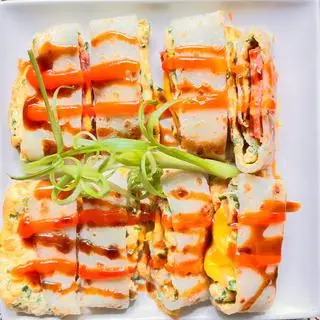 Hình ảnh Bánh trứng đặc biệt gấp đôi nhân phô mai - jambon - 雙火腿雙起司蛋餅