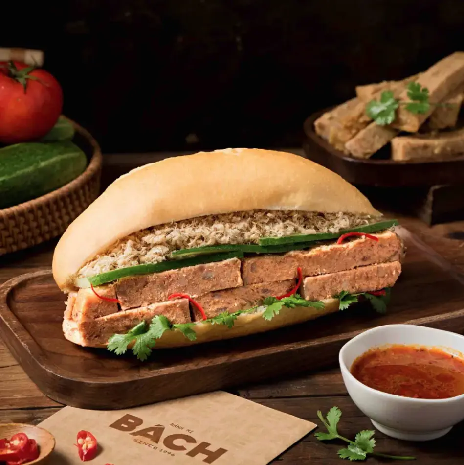 Hình ảnh Bánh mì pate ruốc