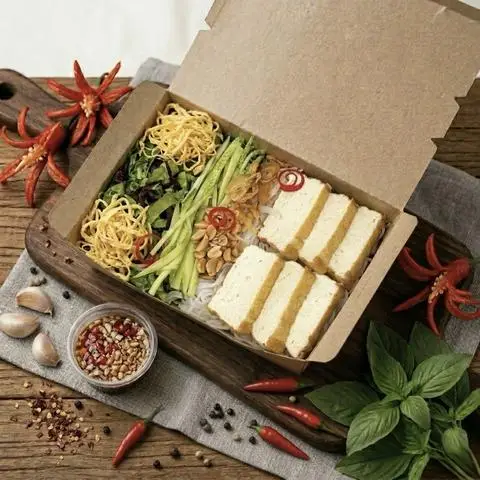 Hình ảnh Bún Nước Tương Đậu Hũ Chay