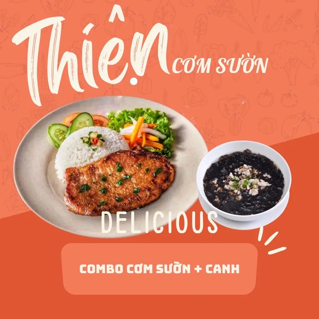Hình ảnh Cơm sườn - canh rong biển