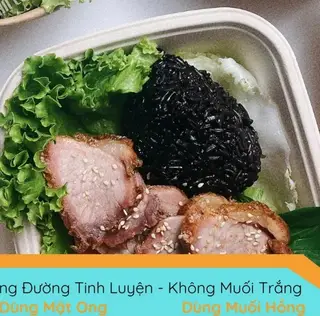 Hình ảnh Cơm lứt - thịt xá xíu 80gr - đồ ăn eat clean văn phòng ngon - 039