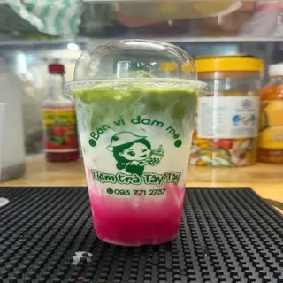 Hình ảnh Matcha latte mây hồng