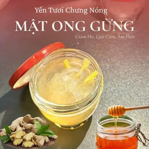 Hình ảnh Yến chưng nóng mật ong - gừng