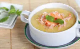 Hình ảnh Cháo tôm sốt bơ tỏi - đậu phộng size M nhỏ