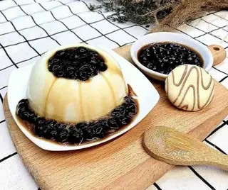 Hình ảnh Tàu hủ truyền thống trân châu đường đen