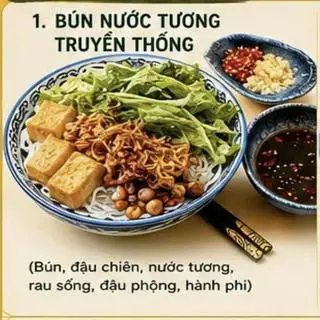 Hình ảnh Bún nước tương truyền thống