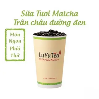 Hình ảnh Sữa tươi matcha trân châu đường đen