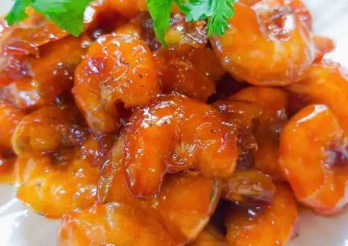 Hình ảnh Cơm rang tôm rim mặn ngọt