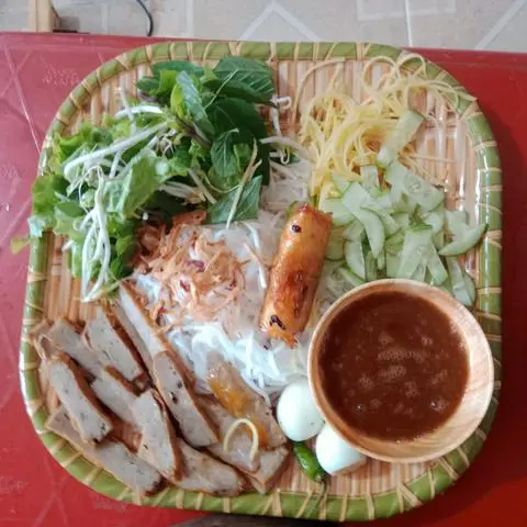 Hình ảnh Bún cuốn mắm nêm