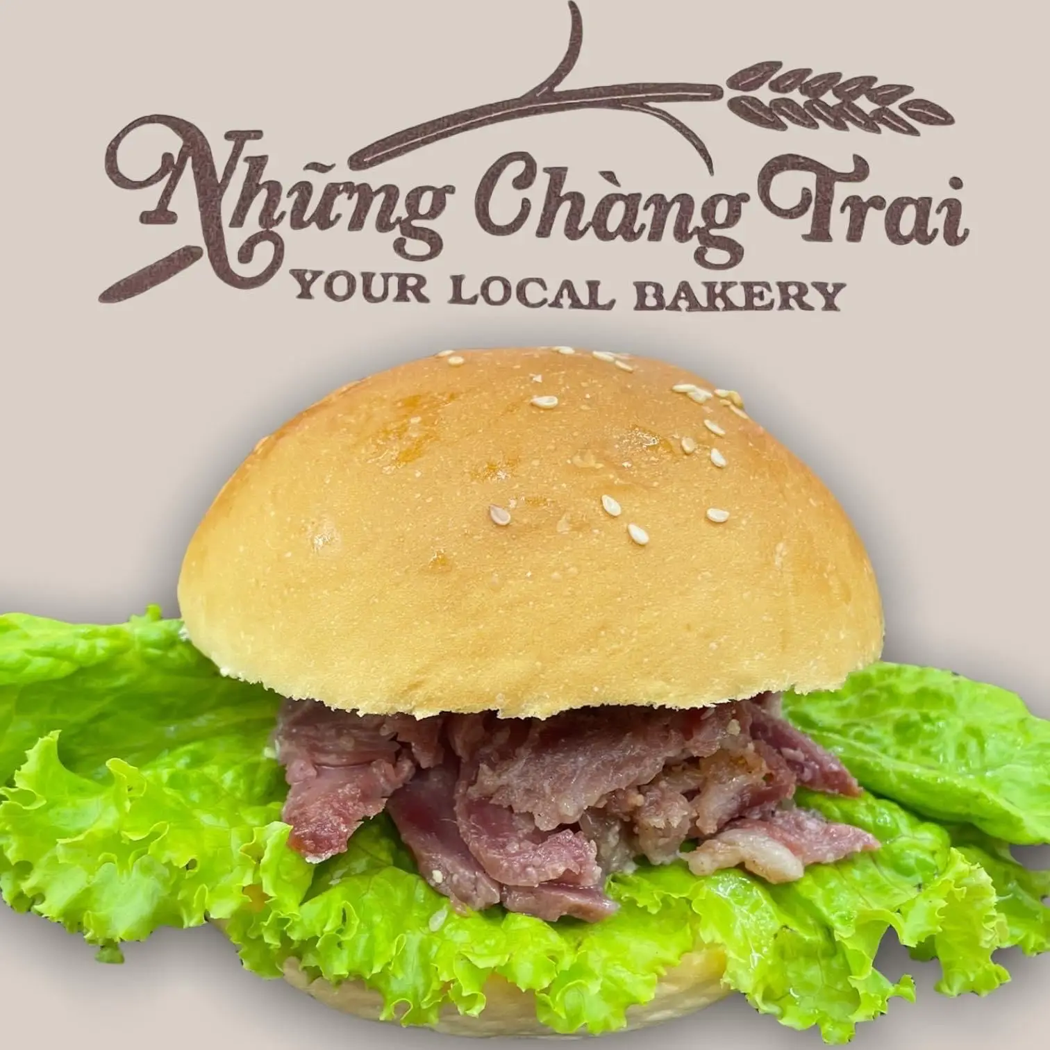 Hình ảnh Hamburger Thịt Nướng