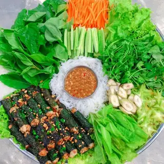 Hình ảnh Bò lá lốt mỡ chài