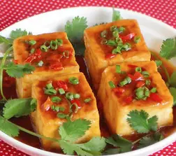 Hình ảnh Cơm đậu hủ dồn sốt cà chua