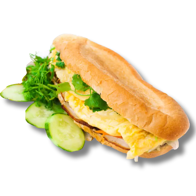 Hình ảnh Bánh mì 2 trứng