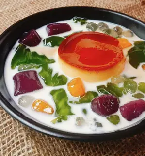 Hình ảnh Chè khoai dẻo bánh flan