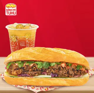 Hình ảnh Combo bánh mì bò - Đồ uống