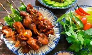 Hình ảnh Mề gà nướng