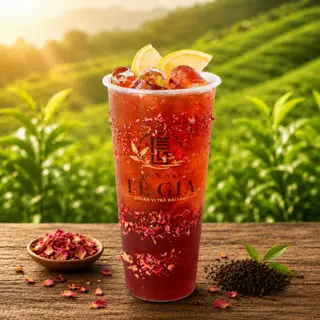 Hình ảnh Hồng trà vải hoa hồng