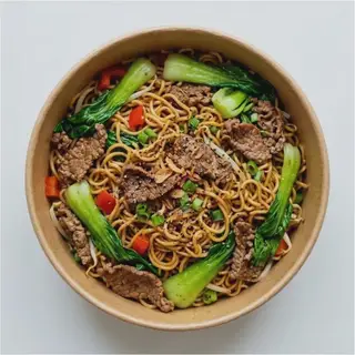 Hình ảnh Mì trộn thịt bò