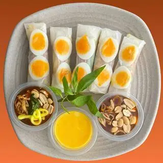 Hình ảnh Bánh Tráng Cuốn Lòng Đào – Chọn Sốt Nhé