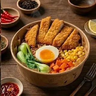 Hình ảnh Mỳ Trộn Bánh Gà Phô Mai+ Trứng