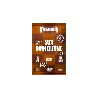 Hình ảnh Sữa dinh dưỡng Vinamilk sôcôla Bịch 220ml _04FC31