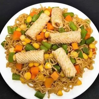 Hình ảnh Mì mực xoắn