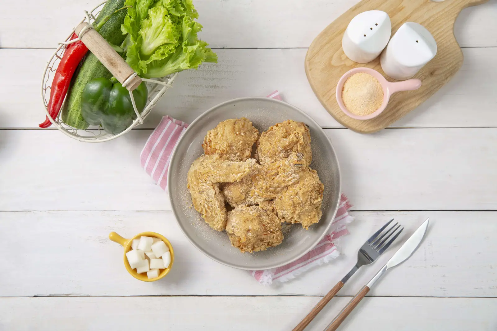 Hình ảnh Gà nửa con phủ bột phô mai