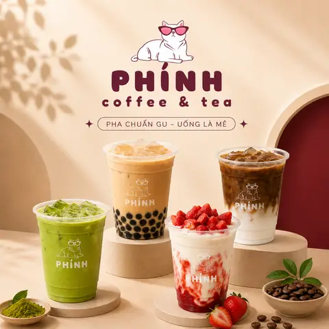 Hình ảnh Phính Phính - Cà Phê, Trà Sữa & Matcha - Chu Văn An