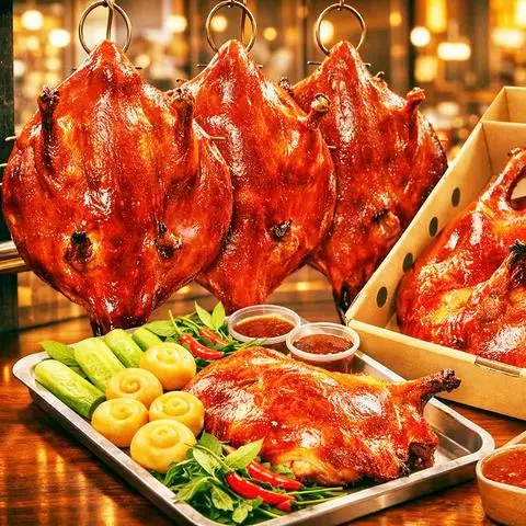Hình ảnh Gà Nướng Cơm Lam & Vịt Quay Da Giòn - Cách Mạng Tháng 8