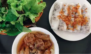 Hình ảnh Bánh cuốn chả nướng