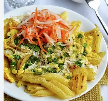 Hình ảnh Nui chiên 2 trứng