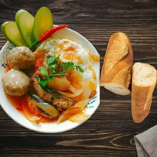 Hình ảnh Combo xíu mại - cá - trứng( ko kèm bánh mì)