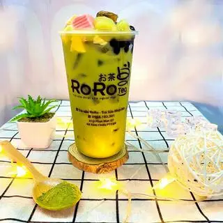 Hình ảnh Trà sữa matcha thập cẩm full topping