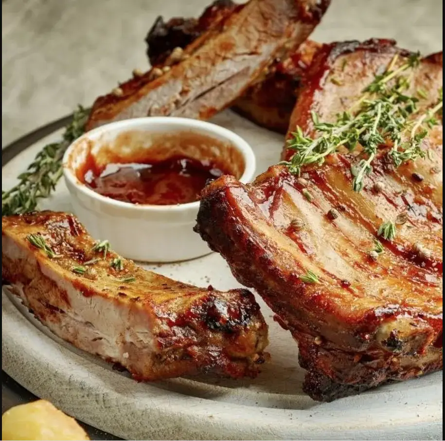 Hình ảnh Cơm Sườn BBQ Tiêu Xanh