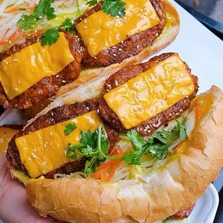 Hình ảnh Bánh mì bò nướng sốt phô mai