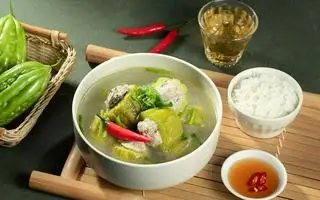 Hình ảnh Cơm canh khổ qua