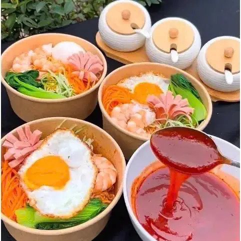 Hình ảnh Mì trộn tóp mỡ